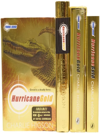 Item #76420 Hurricane Gold [Young James Bond Series] Group of four UK editions. Charlie HIGSON,...