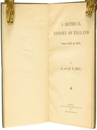 A Metrical History of England from 1066 to 1918.