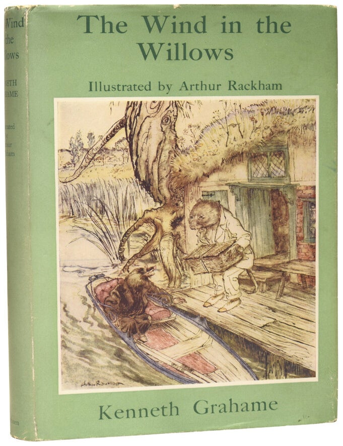 Item #76476 The Wind in the Willows. Illustrations by Arthur Rackham. Introduction by A.A. Milne. Kenneth GRAHAME, Arthur RACKHAM.